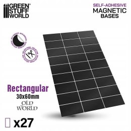 NAKLEJKA MAGNETYCZNA NAKLEJKI PROSTOKĄTNE 30X60 MM GREEN STUFF WORLD 12794