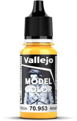 VALLEJO FARBA MODEL COLOR 015 FLAT YELLOW 70953