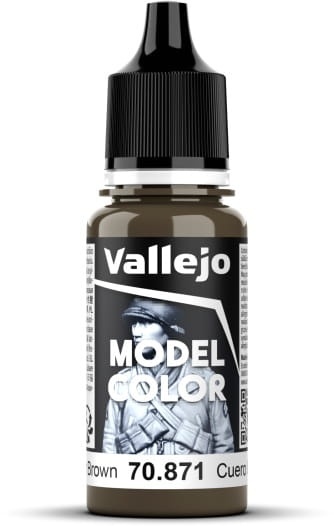 VALLEJO FARBA MODEL COLOR 18 ML 144 LEATHER BROWN 70871 VALLEJO FARBA MODEL COLOR 18 ML 144 LEATHER BROWN 70871