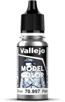 VALLEJO FARBA MODEL COLOR 171 SILVER 70997 SREBRNY
