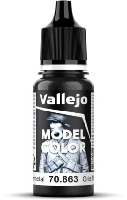 VALLEJO FARBA MODEL COLOR 179 GUNMETAL GREY 70863