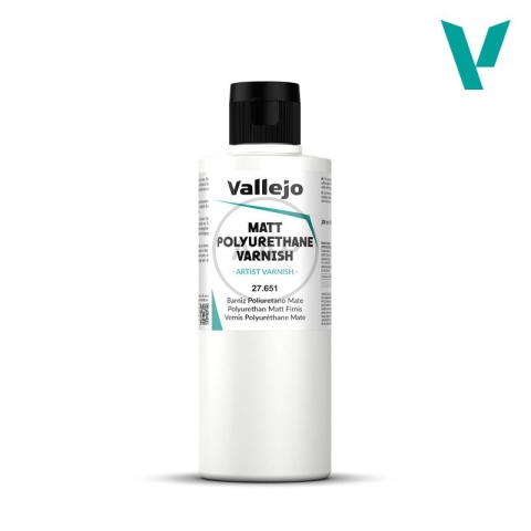 VALLEJO POLYURETHANE MAT VARNISH 200 ML 27651