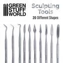 ZESTAW NARZĘDZI DO MODELOWANIA 10 SZTUK GREEN STUFF WORLD 1012