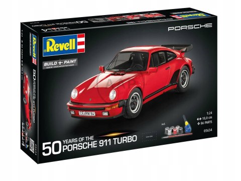 ZESTAW UPOMINKOWY REVELL 05634 1:24 - PORSCHE 911 TURBO (50. ROCZNICA)