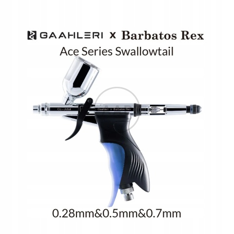 GAAHLERI 42564 AEROGRAF SWALLOWTAIL BARBATOS 0,28 0,5 0,7 MM - ACE AIRBRUSH