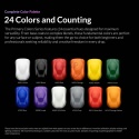 GAAHLERI - KALEIDO COLOR WORKS - ZESTAW 12 FARB 20 ML DO AEROGRAFU + GRATIS