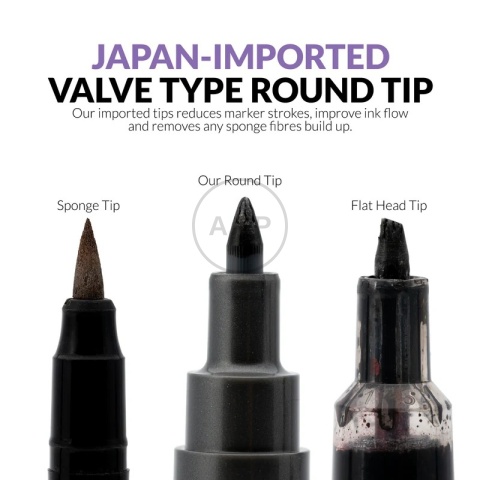 GAAHLERI - MARKER METALICZNY DARK GOLD 6 SZTUK MS08-6