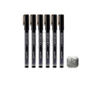 GAAHLERI - MARKER METALICZNY DARK STEEL 6 SZTUK GM-MS03-6