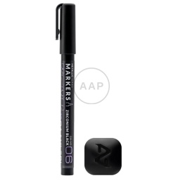 GAAHLERI - MARKER METALICZNY ZIRCONIUM BLACK 1 SZTUKA GM-MS06