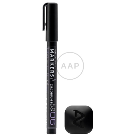 GAAHLERI - MARKER METALICZNY ZIRCONIUM BLACK 1 SZTUKA GM-MS06
