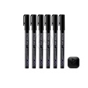 GAAHLERI - MARKER METALICZNY ZIRCONIUM BLACK 6 SZTUK GM-MS06-6