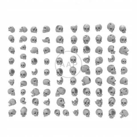 GREEN STUFF WORLD - 3D PRINTED SKULL % BONES - CZASZKI DRUK 3D 85 SZT 1343