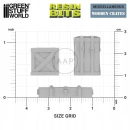 GREEN STUFF WORLD - DRUK 3D - DREWNIANE SKRZYNIE 14 SZT 1:48 12682