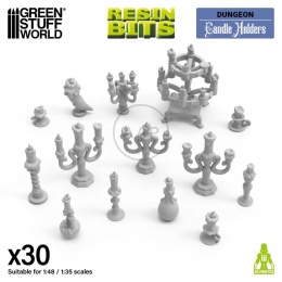 GREEN STUFF WORLD - DRUK 3D - ŚWIECZNIKI 30 SZT 1:48 13641