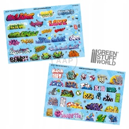 GREEN STUFF WORLD - KALKOMANIE GRAFITTI 1:87 H0 5717