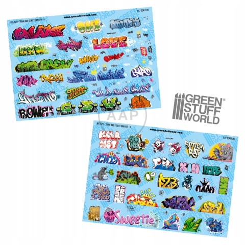 GREEN STUFF WORLD - KALKOMANIE GRAFITTI 1:87 H0 5717