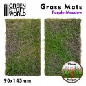 GREEN STUFF WORLD - MATA Z TRAWY DO CIĘCIA 90x145 mm FIOLETOWA ŁĄKA 10342