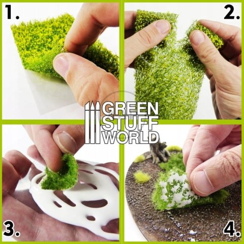 GREEN STUFF WORLD - MATA Z TRAWY DO CIĘCIA 90x145 mm FIOLETOWA ŁĄKA 10342