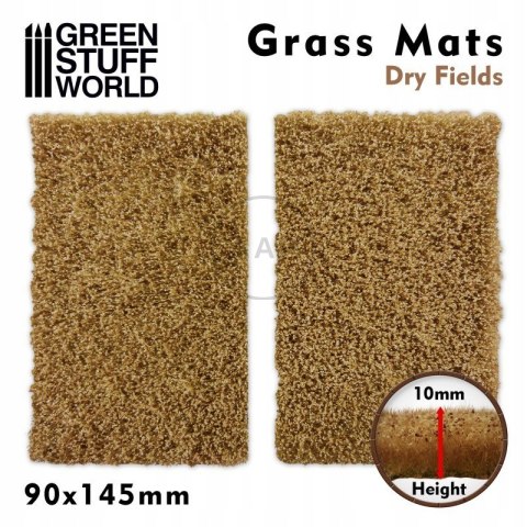 GREEN STUFF WORLD - MATA Z TRAWY DO CIĘCIA 90x145 mm SUCHA ŁĄKA 10340