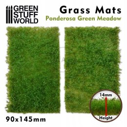 GREEN STUFF WORLD - MATA Z TRAWY DO CIĘCIA 90x145 mm ZIELONA ŁĄKA 10338
