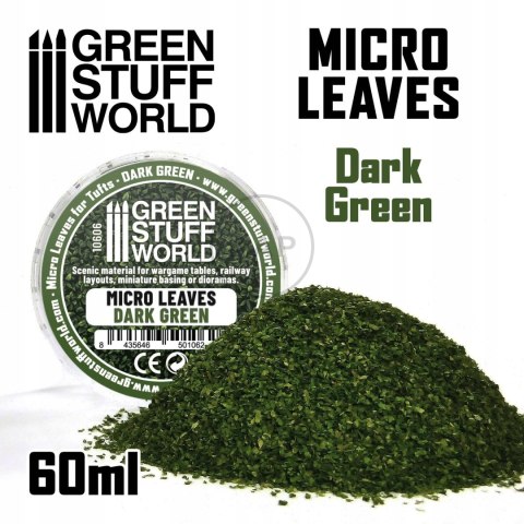GREEN STUFF WORLD - MINIATUROWE LIŚCIE CIEMNA ZIELEŃ 15 g 10606