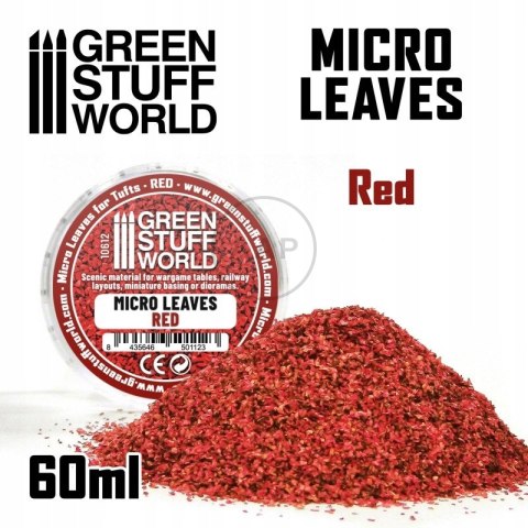 GREEN STUFF WORLD - MINIATUROWE LIŚCIE CZERWONE 15 g 10612