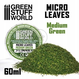 GREEN STUFF WORLD - MINIATUROWE LIŚCIE MEDIUM GREEN 15 g 10607