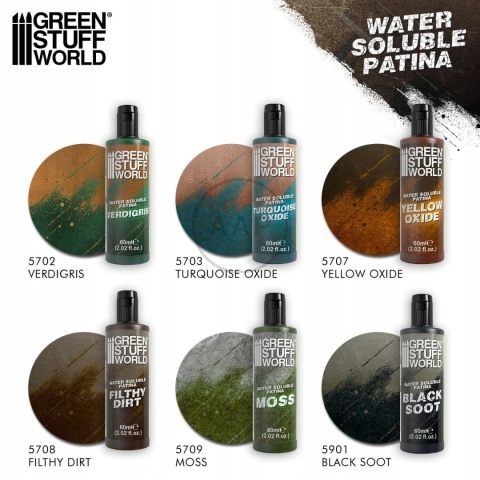 GREEN STUFF WORLD - PATYNA ROZPUSZCZALNA W WODZIE 60 ML - TLENEK TURKUSOWY