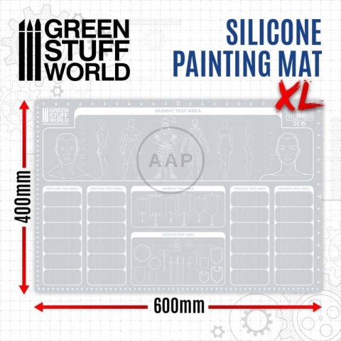 GREEN STUFF WORLD - SILIKONOWA MATA DO MALOWANIA 400X300MM 2712