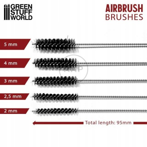 GREEN STUFF WORLD - SZCZOTKI DO CZYSZCZENIA AEROGRAFU 5 SZT 1409