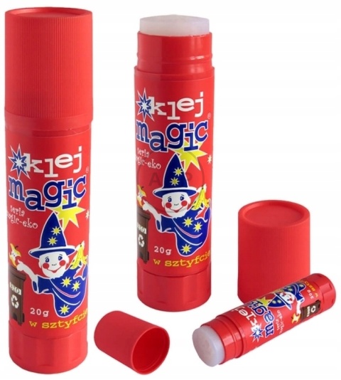 KLEJ BIUROWY W SZTYFCIE MAGIC KAMABEN 20gr CZERWONY
