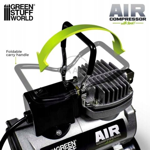 KOMPRESOR DO AEROGRAFU ZE ZBIORNIKIEM GREEN STUFF WORLD 47 dB 5758