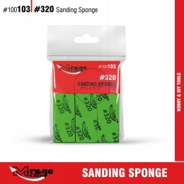 MIRAGE 100103 GĄBKI DO SZLIFOWANIA SANDING SPONGE #320 6 SZT