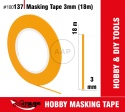 MIRAGE 100137 TAŚMA MASKUJĄCA MASKING TAPE 3mm (18m)