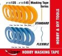 MIRAGE 100145 TAŚMA MASKUJĄCA ELASTYCZNA FLEXIBLE MASKING TAPE 10mm (18m)