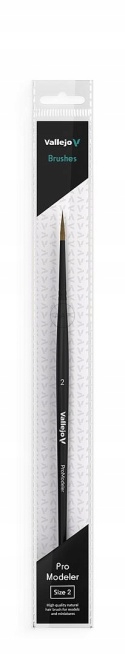 PĘDZEL VALLEJO PRO MODELER NATURAL HAIR ROUND NO. 2 B01002