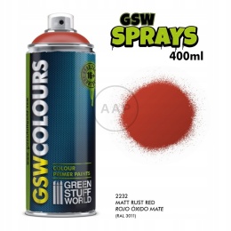 PODKŁAD WYPEŁNIAJĄCY W SPRAYU CZERWONA RDZA 400 ML GREEN STUFF WORLD 2232