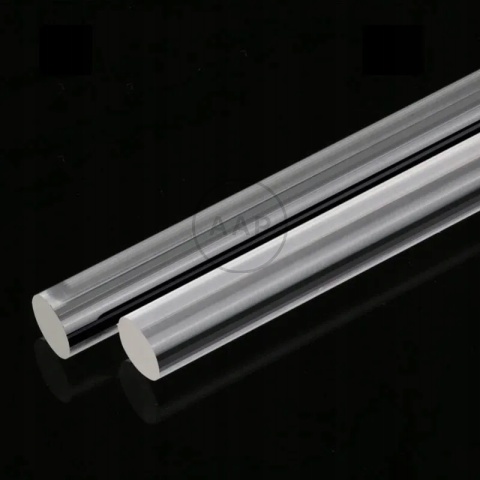 PRĘT AKRYLOWY WAŁEK PLEXI fi 8 mm 50 cm 1 SZTUKA