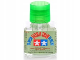 TAMIYA 87038 EXTRA THIN CEMENT 40 ML - KLEJ MODELARSKI Z PĘDZELKIEM