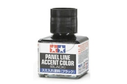 TAMIYA 87131 PANEL ACCENT COLOR BLACK - FARBA EMALIOWA CZARNA