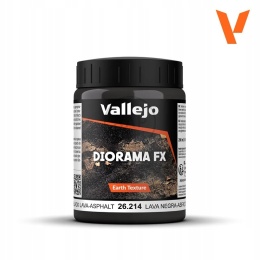 VALLEJO DIORAMA EFFECT 200 ML - CZARNA LAWA 26214