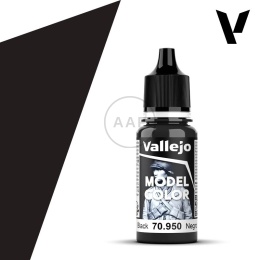 VALLEJO FARBA MODEL COLOR 18 ML 191 BLACK CZARNA 70950