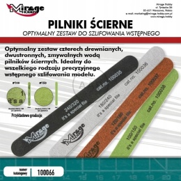 ZESTAW PILNIKÓW SANDING STICK OPTIMAL 4SZT. MIRAGE 100066