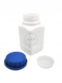 BUTELKA HDPE PLASTIKOWA 250 ML KAPSEL ZABEZPIECZAJĄCY + PLOMBA
