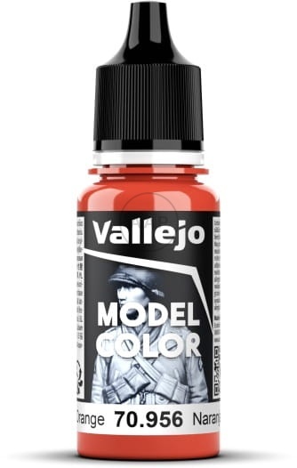 VALLEJO FARBA MODEL COLOR 025 CLEAR ORANGE 70956