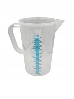 ZLEWKA PLASTIKOWA PP Z UCHEM MIARKA Z PODZIAŁKĄ 1000 ML