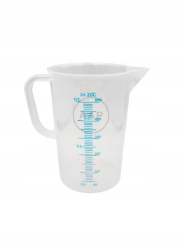 ZLEWKA PLASTIKOWA PP Z UCHEM MIARKA Z PODZIAŁKĄ 500 ML